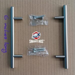 Silver Straight Cabinet Handles